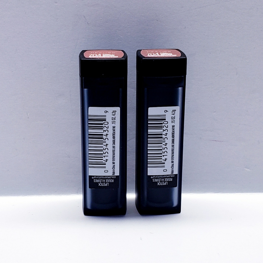 Maybelline Nude Lipstick Powder Matte, #704 CARNAL BROWN (twin pack)